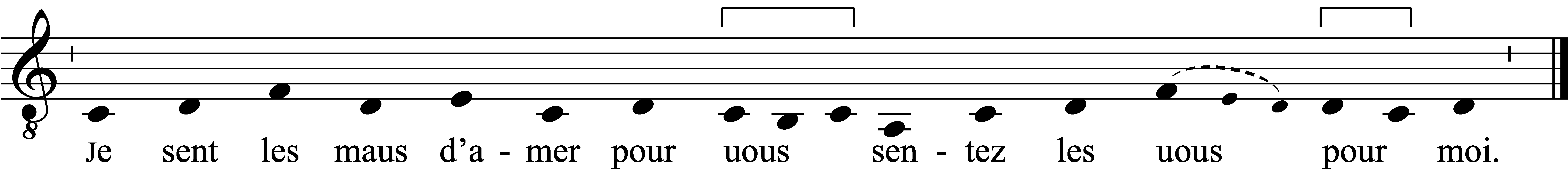 Refrain musical notation